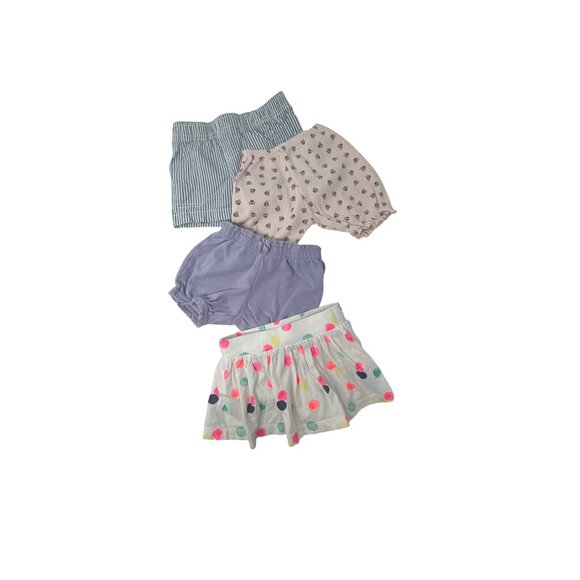 Baby Girls - 2 Leggings, 3 Shorts, 1 Skirt, 1 Top - Size 9 Months - Picture 4 of 13